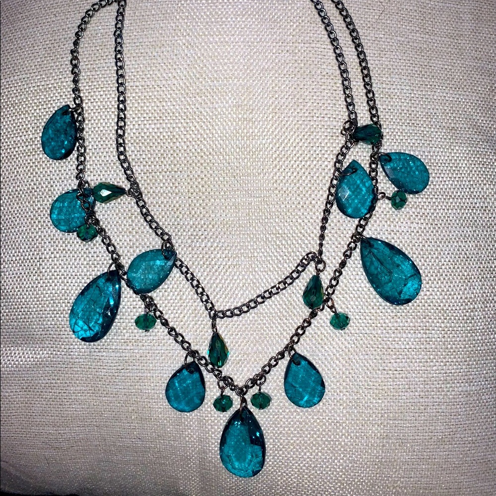 Teal Statement Necklace